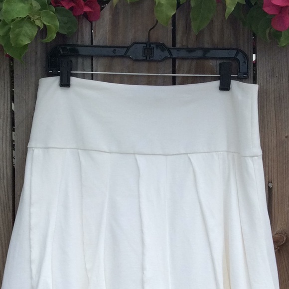 Emanuel Ungaro M-L off-white silk/cotton skirt - Picture 2 of 6